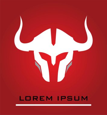 Boynuzlu kafa savaşçı maskot