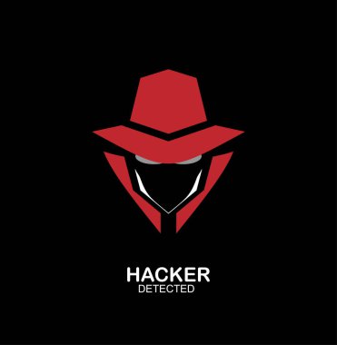 casus Ajan, gizli ajan, hacker. Gizli Servis ajanı simgesi. INCO