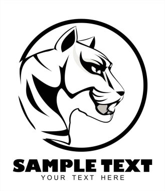 Siyah Beyaz Kaplan kafa