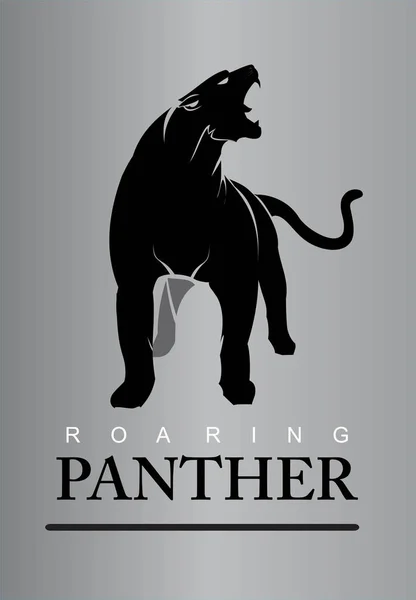 Fearless Panther. — Stock Vector