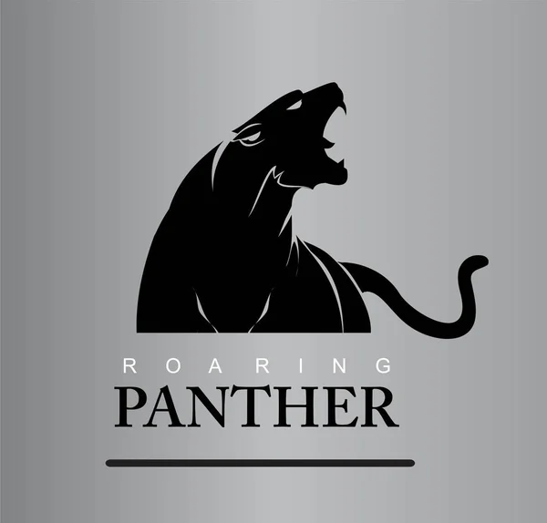 Orädd Panther — Stock vektor
