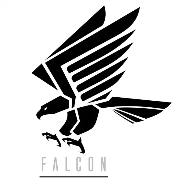 Siyah Falcon.Attacking Şahin.