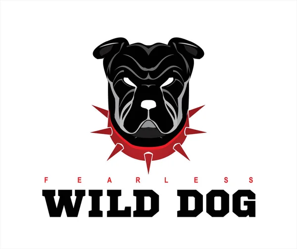 Dog Head'a. Vahşi köpek. Siyah vahşi köpek. Rottweiler. Bulldog