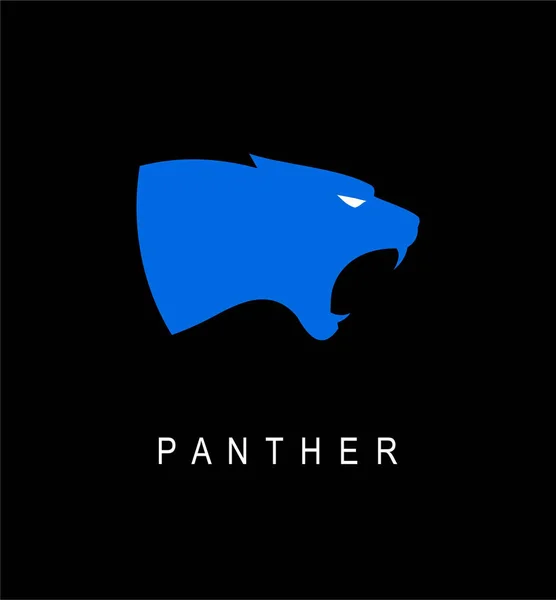 Panther. Eleganta Panther huvud — Stock vektor