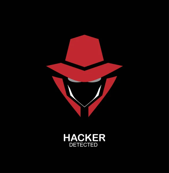 Spion, Geheimagent, Hacker. Geheimdienst-Ikone. inco — Stockvektor