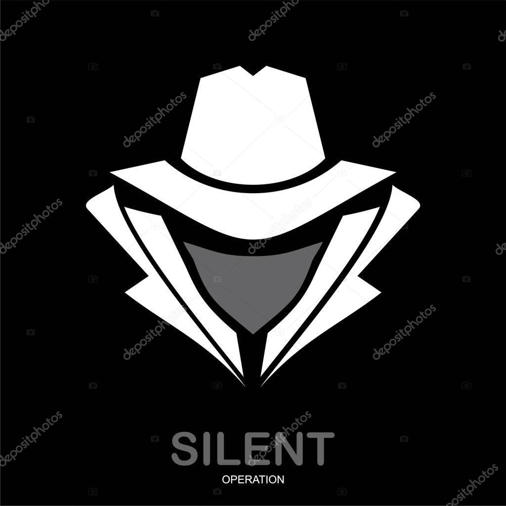 Secret service agent icon. Incognito. hacker. spy agent. undercover.