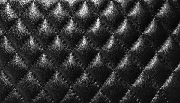 Sfondo Nero Texture Pelle Modello Minimale — Foto Stock