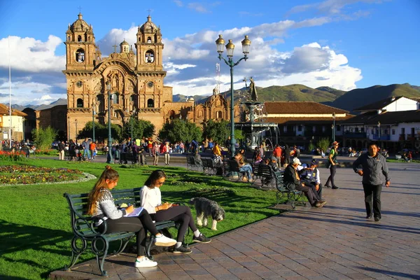 Plaza Armas Cusco Peru März 2019 Plaza Armas Ist Der — Stockfoto