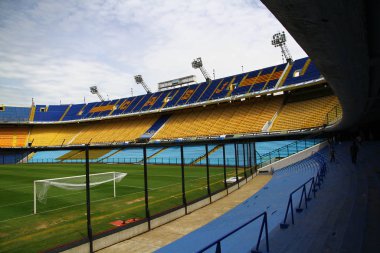 La Bombonera, Buenos Aires, Arjantin - 18.02.2014 - Estadio Alberto J. Armando stadyumu Buenos Aires 'in La Boca bölgesinde yer almaktadır..