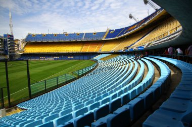 La Bombonera, Buenos Aires, Arjantin - 18.02.2014 - Estadio Alberto J. Armando stadyumu Buenos Aires 'in La Boca bölgesinde yer almaktadır..