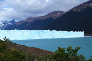 Muhteşem Perito Moreno Buzulu 'ndan bir manzara, Arjantin Patagonya.