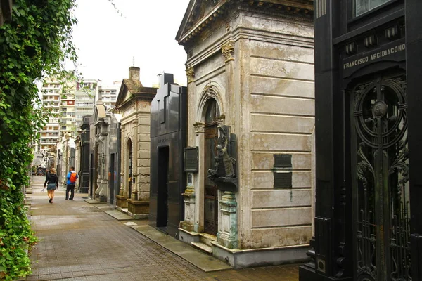 Buenos Aires Argentina January 2019 View Recoleta Cemetery Buenos Aires — 스톡 사진