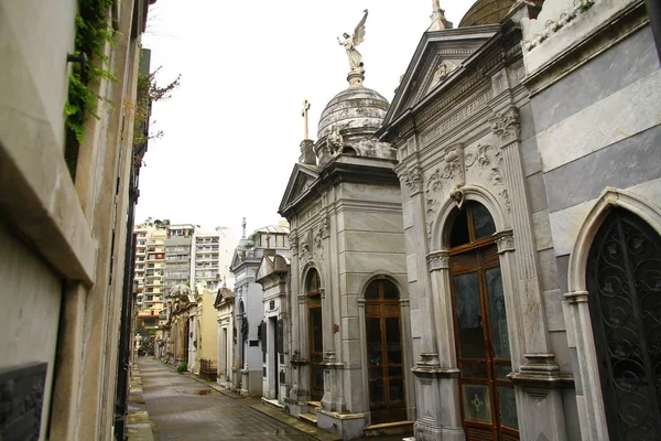 Buenos Aires Argentina Janeiro 2019 Vista Cemitério Recoleta Buenos Aires — Fotografia de Stock