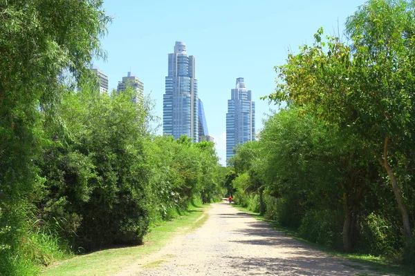 Una Vista Desde Reserva Ecológica Costanera Sur Bunoes Aires Argentina — Foto de Stock