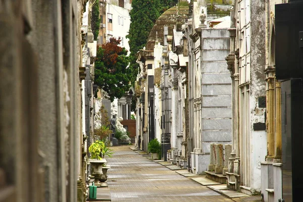 Buenos Aires Argentina Janeiro 2019 Vista Cemitério Recoleta Buenos Aires — Fotografia de Stock