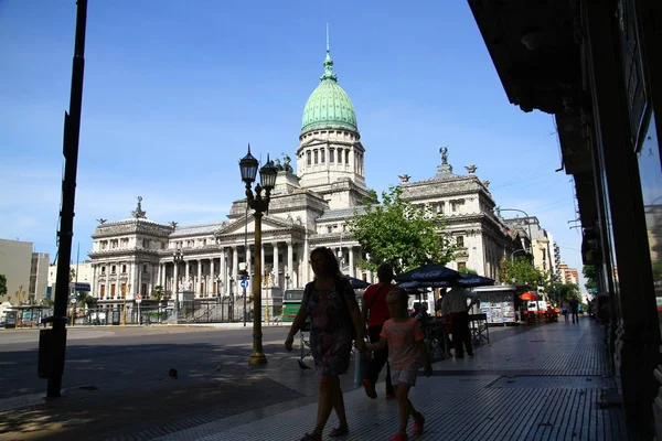 Buenos Aires Arjantin Deki Ulusal Kongre Binası Palacio Del Congreso — Stok fotoğraf