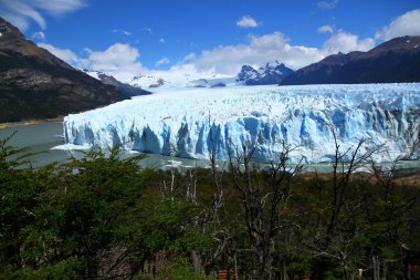 Muhteşem Perito Moreno Buzulu 'ndan bir manzara, Arjantin Patagonya.