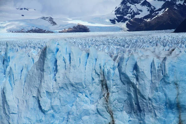 Widok Spektakularnego Lodowca Perito Moreno Argentyna Patagonia — Zdjęcie stockowe