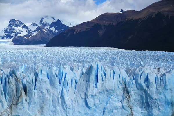 Widok Spektakularnego Lodowca Perito Moreno Argentyna Patagonia — Zdjęcie stockowe