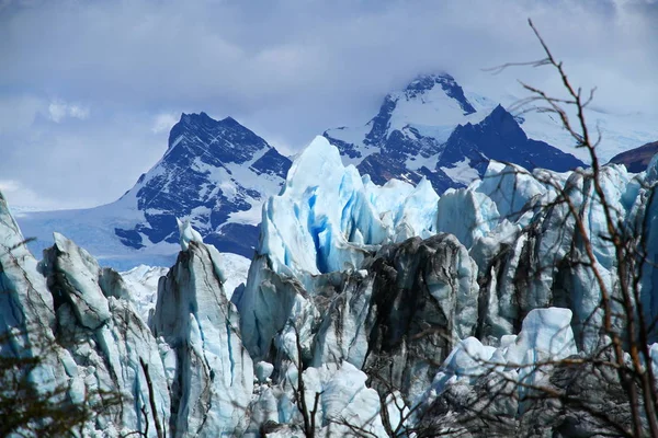 Una Vista Desde Espectacular Glaciar Perito Moreno Patagonia Argentina — Foto de Stock