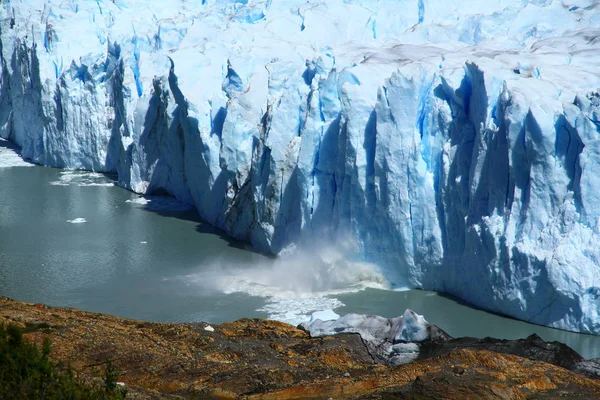 Blick Vom Spektakulären Perito Moreno Gletscher Argentinien Patagonien — Stockfoto