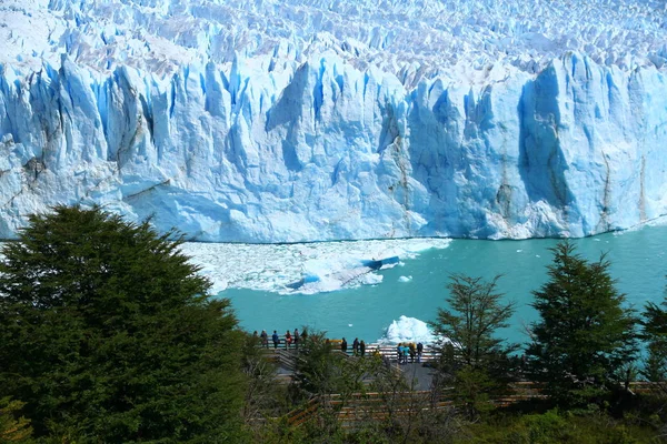 Kilátás Látványos Perito Moreno Gleccser Argentin Patagónia — Stock Fotó