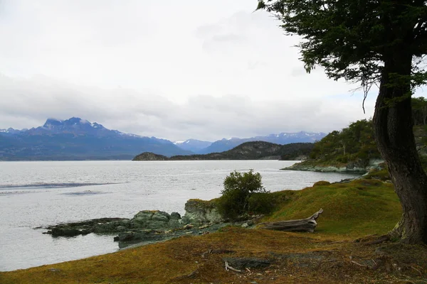 Beau Paysage Avec Lac Montagne Nature — Photo