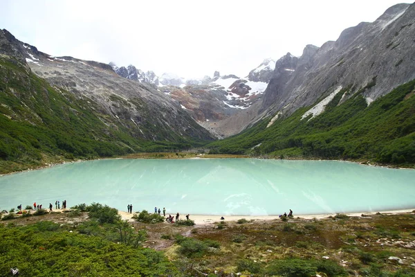 Panoramiczny Widok Piękną Laguna Esmeralda Argentynie Patagonia — Zdjęcie stockowe