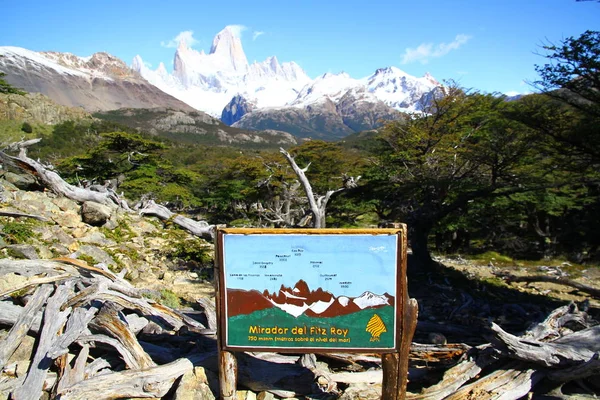 Mount Fitz Roy Argentin Patagónia Argentína — Stock Fotó