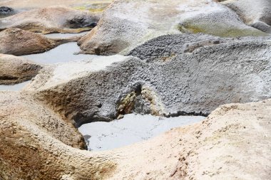 Sol de la Manana gayzerlerinin çamur havuzları, Potosi, Bolivya