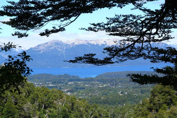 Μια Θέα Από Cajon Negro Trail Villa Angostura Αργεντινή — Φωτογραφία Αρχείου