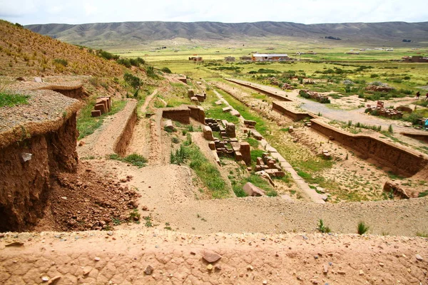 Pumapunku Ruins Tiwanaku Archaeological Site Paz Bolivia — Stock Photo, Image