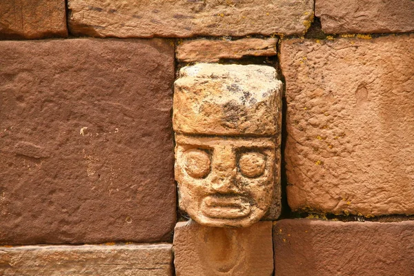 Tiwanaku Archeologické Naleziště Bolívie — Stock fotografie