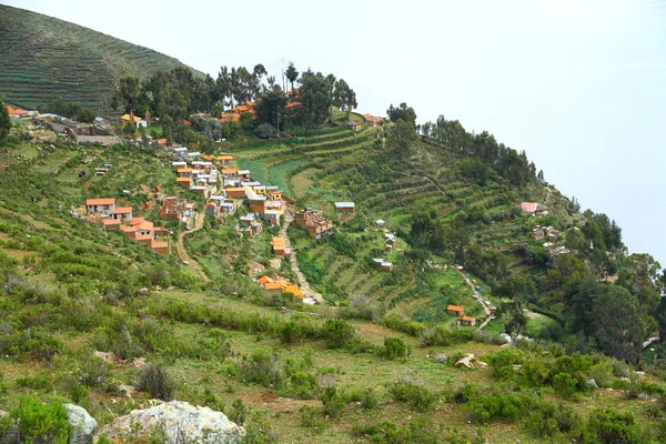 Невелике Село Ісла Дель Сол Болівія — стокове фото