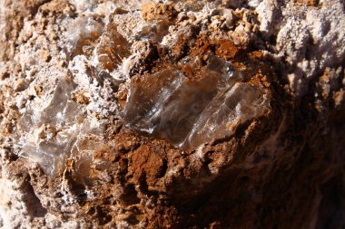 A beautiful landscape of the salt flats in Valle de la Luna (Moon Valley) in San Pedro de Atacama, Chile