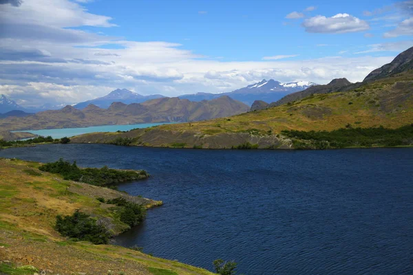Uma Vista Lado Lago Lago Inge Parque Nacional Torres Del — Fotografia de Stock