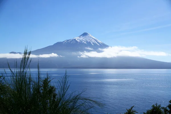 Meer Vulkaan Osorno Chili Natuur Reizen — Stockfoto