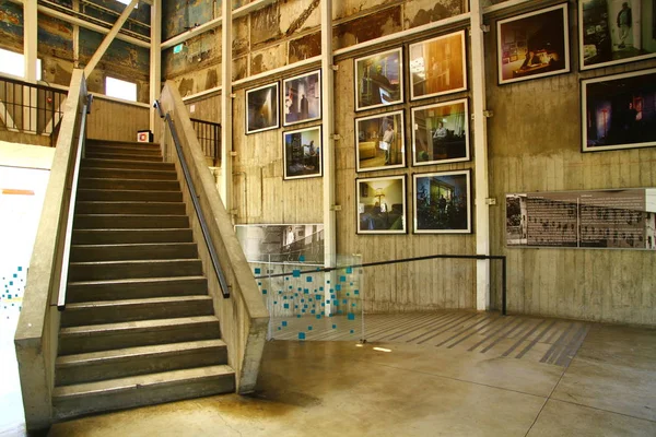 Interieur Uitzicht Vanuit Het Oude Gevangenisgebouw Het Valparaiso Cultuurpark Veel — Stockfoto