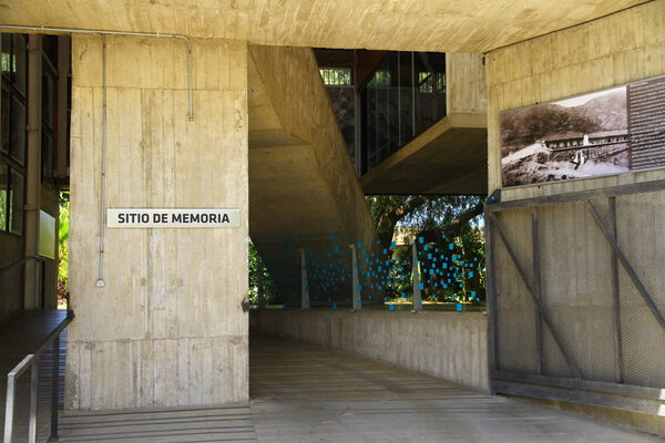 An interior view from the old jail building in Valparaiso Cultural Park. Many cultural events take place in the park now, Chile