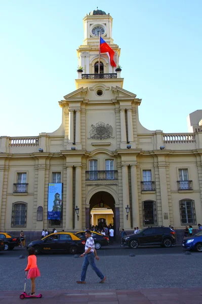 Santiago Şili Deki Ulusal Tarih Müzesinin Saat Kulesi — Stok fotoğraf