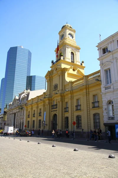 Вид Национального Исторического Музея Сантьяго Галереи Проведут Через Историю Чили — стоковое фото