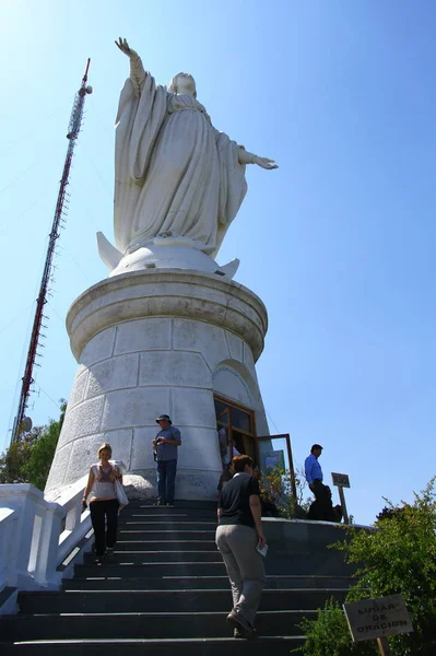 Utsikt Från Det Lilla Kapellet Med Jungfru Maria Staty San — Stockfoto