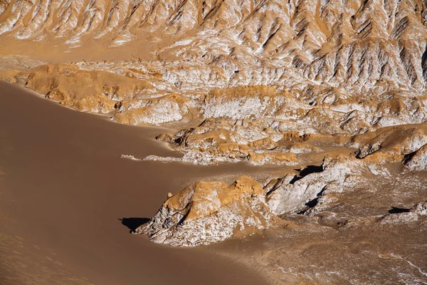 Beautiful Landscape Salt Flats Valle Luna Moon Valley San Pedro — Stock Photo, Image