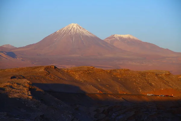 A beautiful landscape of the salt flats in Valle de la Luna (Moon Valley) in San Pedro de Atacama, Chile