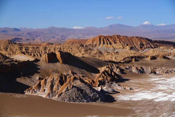 Increíbles Formaciones Areniscas Sal Sobre Ellas Valle Luna San Pedro — Foto de Stock