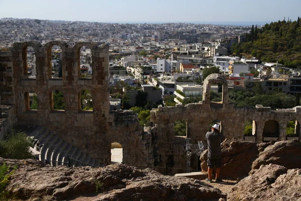 Odeon Herodes Atticus Atenas Grécia — Fotografia de Stock