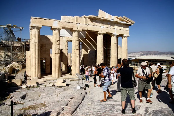 Atenas Grecia Abril 2015 Partenón Uno Los Tesoros Antiguos Bien — Foto de Stock