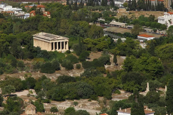 Partenón Uno Los Tesoros Antiguos Bien Conocidos Atenas Sienta Colina — Foto de Stock
