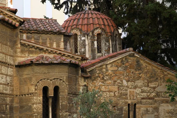 Atenas Greece Abril 2015 Iglesia Panaghia Kapnikarea Una Iglesia Ortodoxa — Foto de Stock