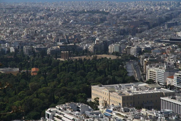 Luftaufnahme Der Stadtlandschaft Athen Griechenland — Stockfoto